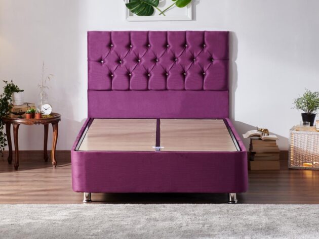 120x200 cm Violet Baza Başlık Seti