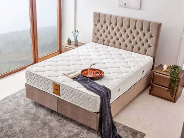 90x190 cm Relax Yatak Baza Başlık Seti